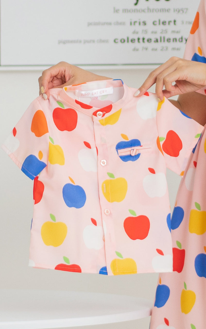 Apple Printed Kids Shirt