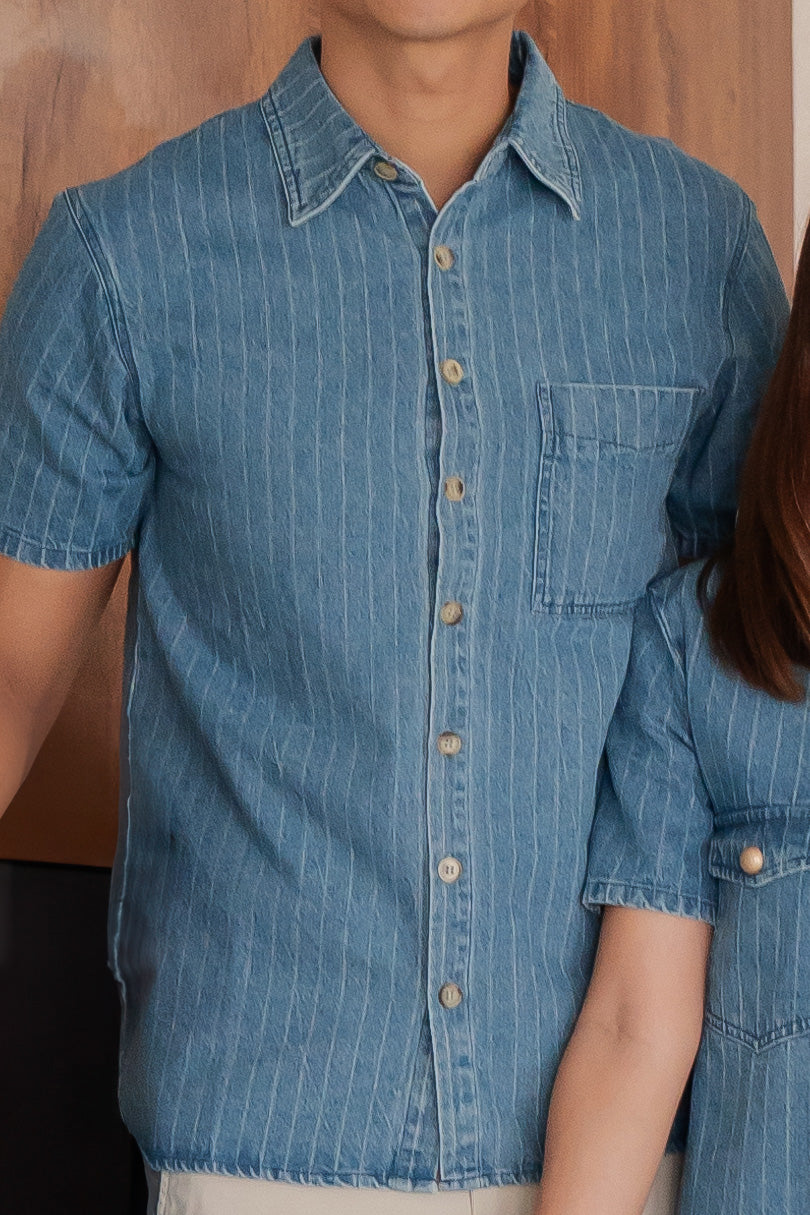 Jordyn Men's Casual Denim Shirt