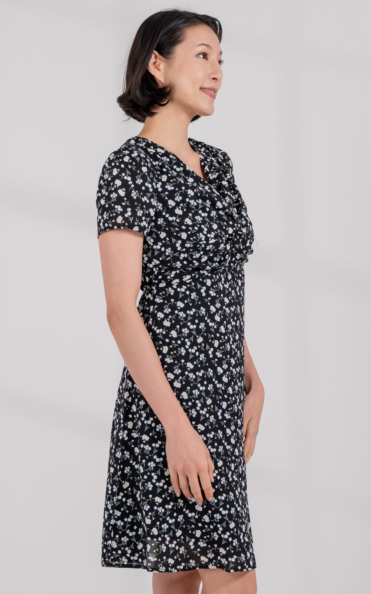 Adaline Front Twist Nursing Dress