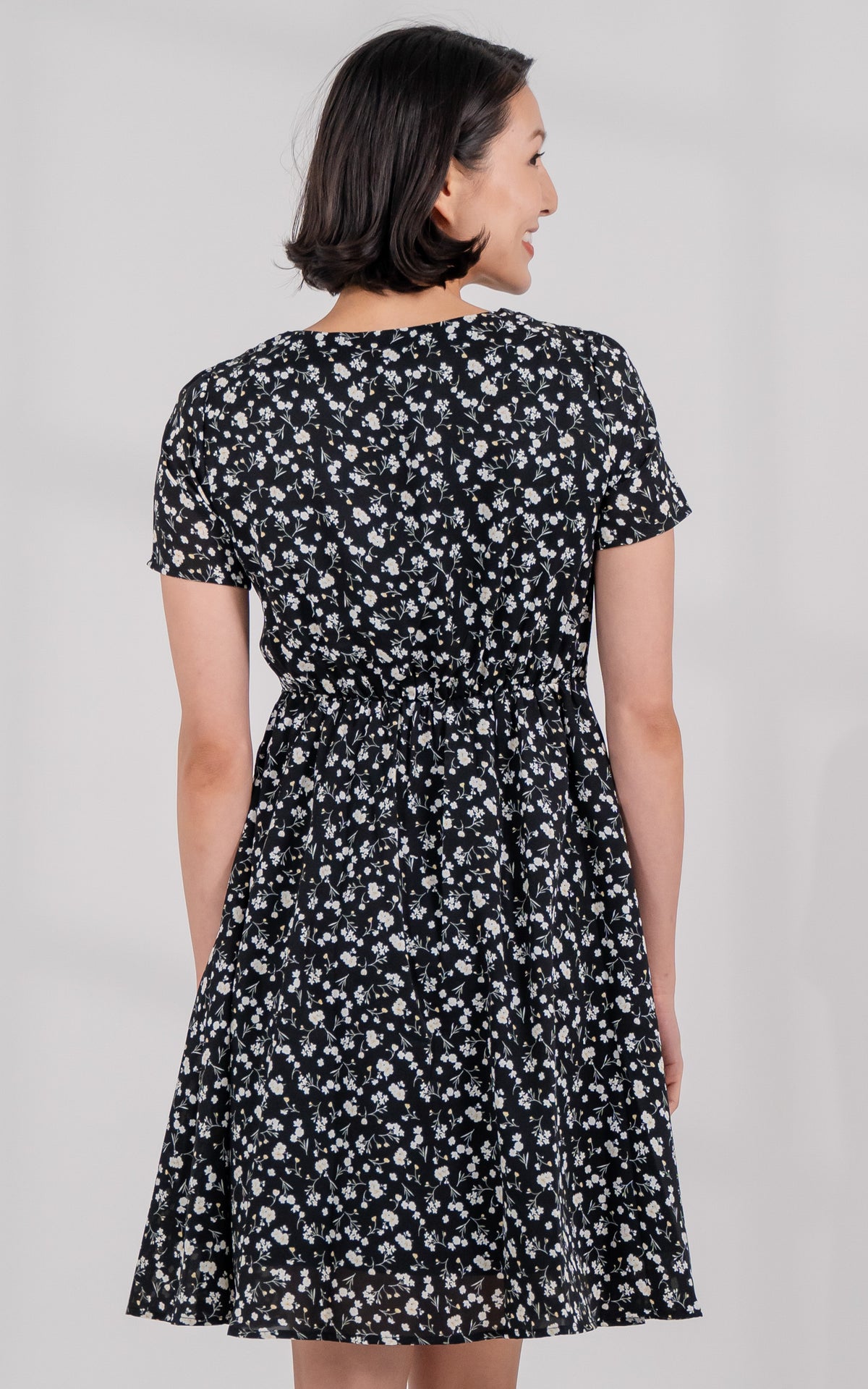 Adaline Front Twist Nursing Dress