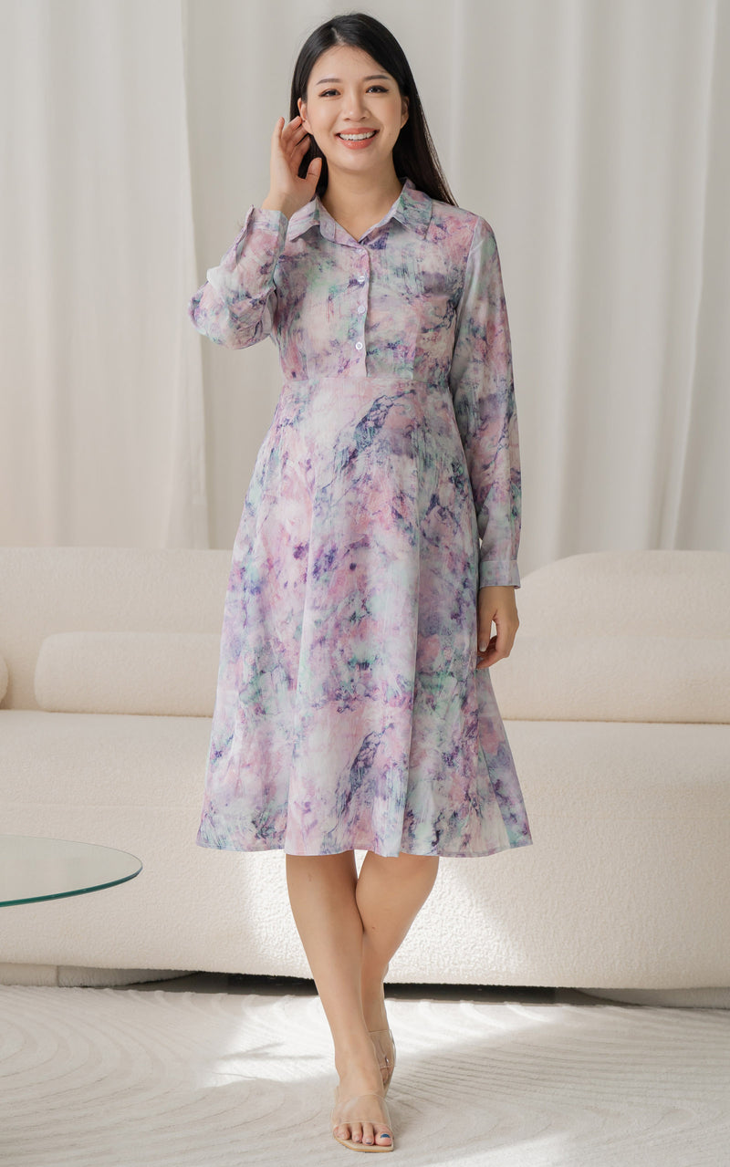 Adeline Tie Dye Nursing Dress