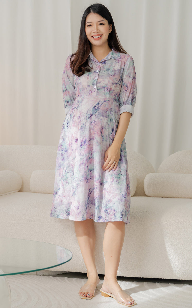 Adeline Tie Dye Nursing Dress