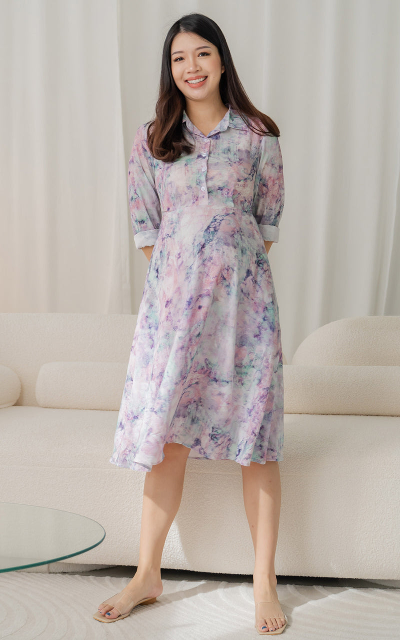 Adeline Tie Dye Nursing Dress