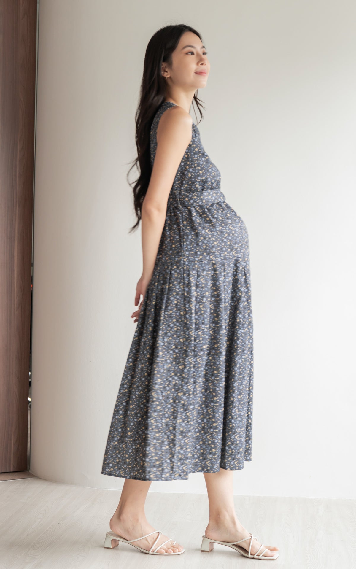 Adriana Floral Pleated Dress