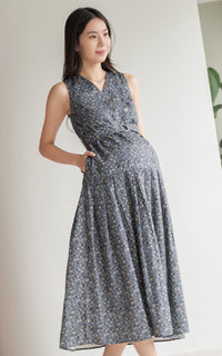 Adriana Floral Pleated Dress