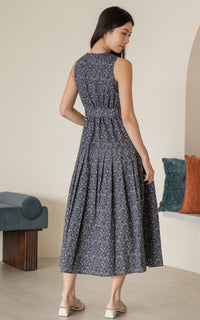 Adriana Floral Pleated Dress