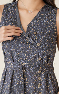 Adriana Floral Pleated Dress