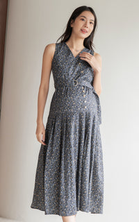 Adriana Floral Pleated Dress