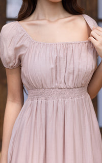 Aera Textured Dress in Soft Pink