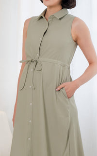 Aitana Nursing Dress in Sage