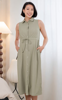 Aitana Nursing Dress in Sage