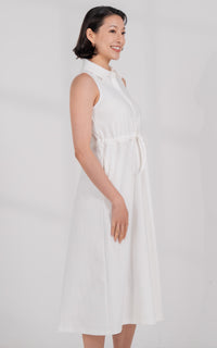 Aitana Nursing Dress in White
