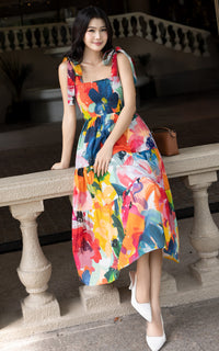 Amina Floral Nursing Dress