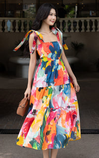 Amina Floral Nursing Dress