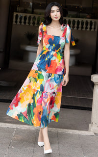 Amina Floral Nursing Dress