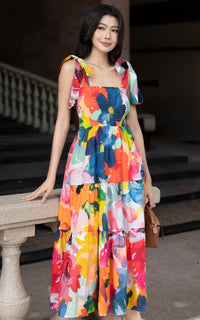 Amina Floral Nursing Dress