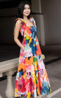 Amina Floral Nursing Dress