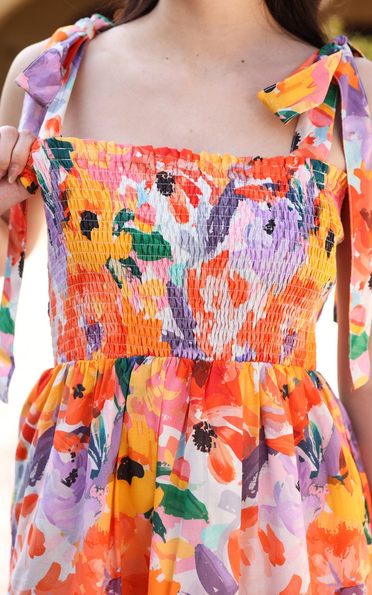 Amina Floral Nursing Dress in Purple