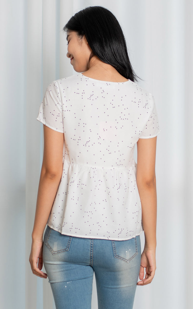 Anna Polka Dots Nursing Top