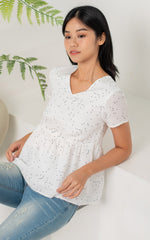 Anna Polka Dots Nursing Top