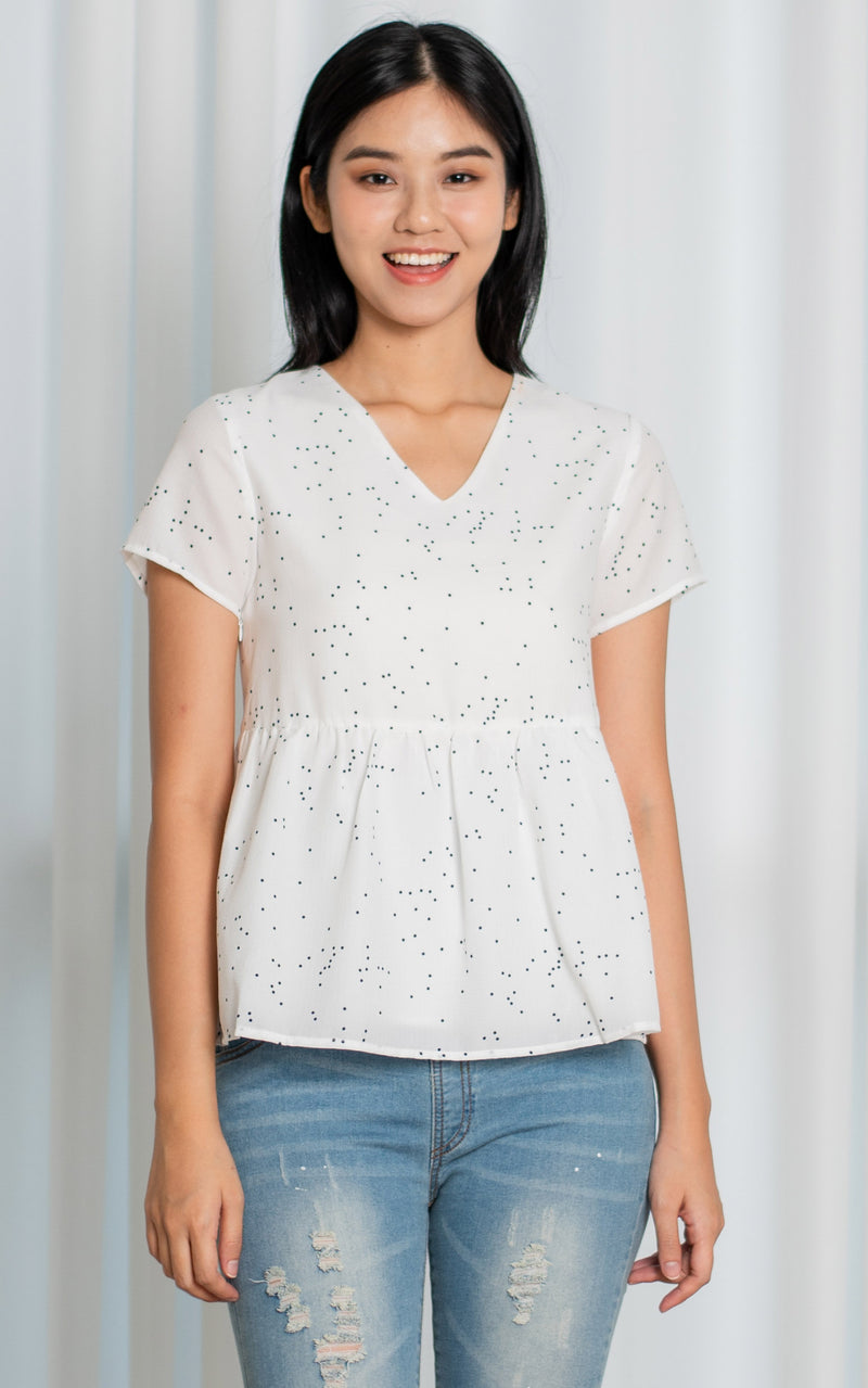 Anna Polka Dots Nursing Top