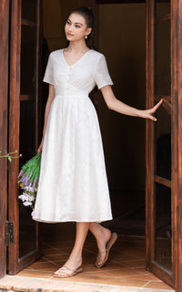 Aylin Eyelet Classic Dress