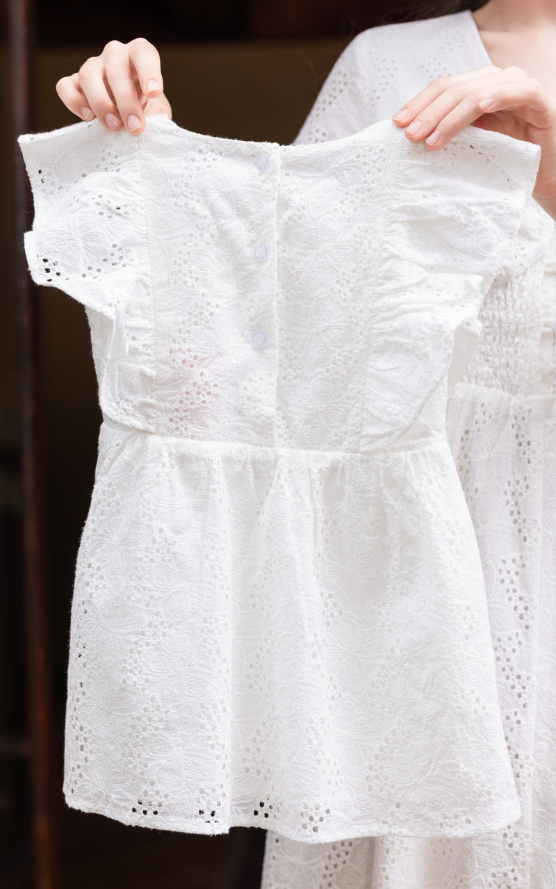Aylin Eyelet Girl Dress