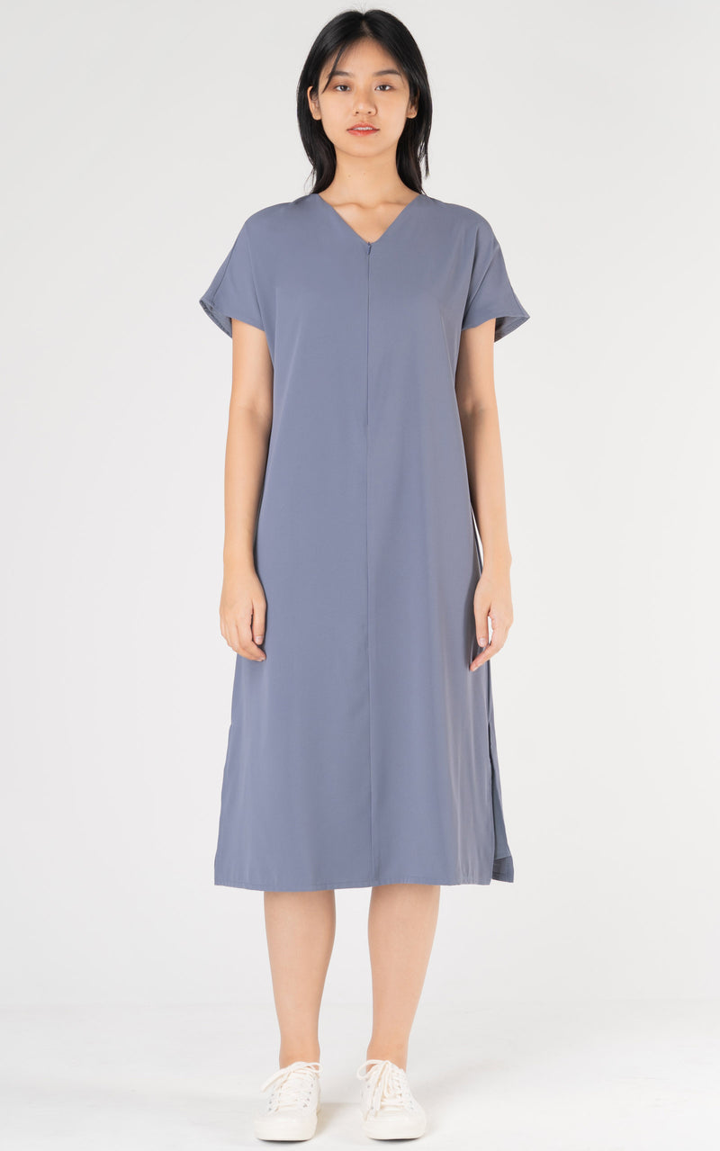 Bella Nursing Dress in Grey