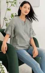 Bertha Flowy Nursing Top