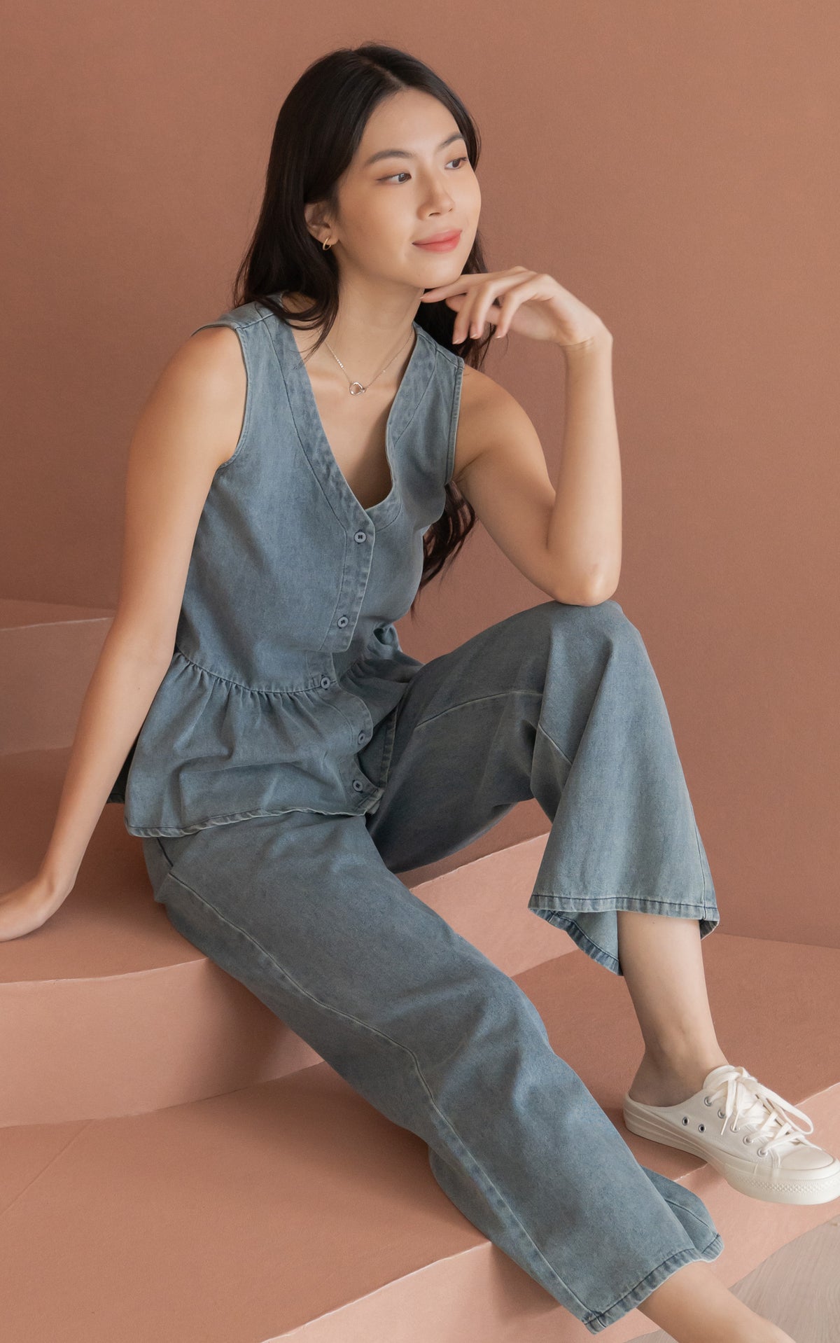 Camille Denim Maternity Pants