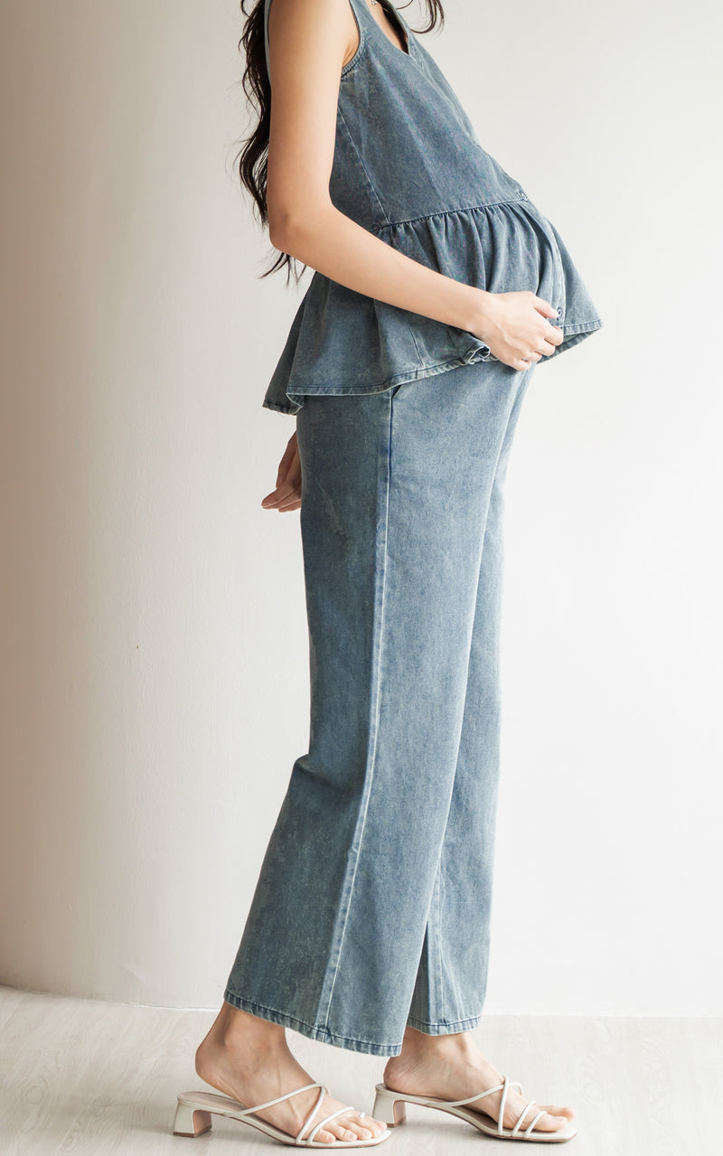Camille Denim Maternity Pants