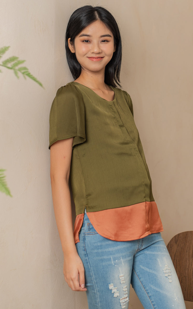 Caroline Colourblock Nursing Top