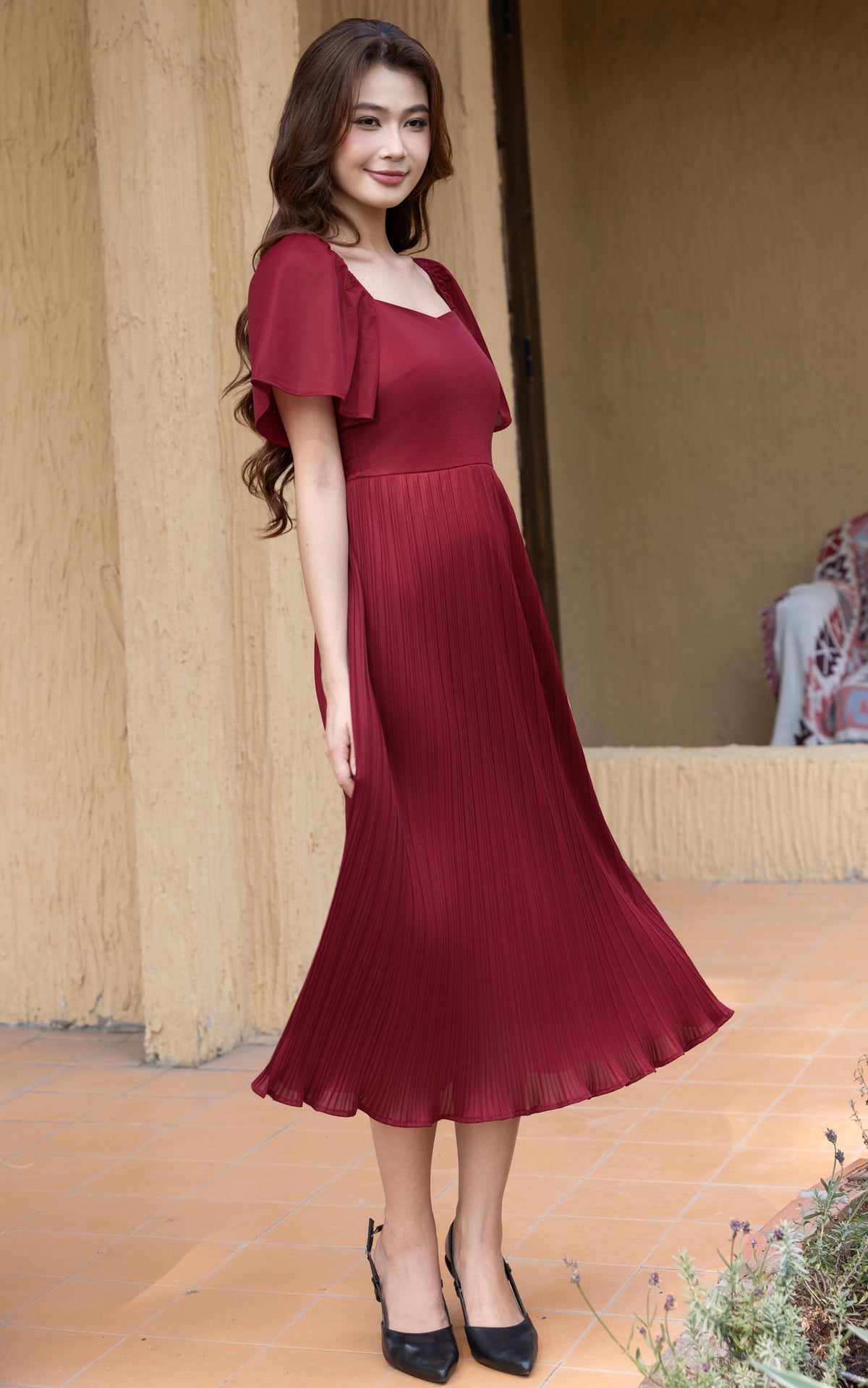 Celestial Pleated Dress