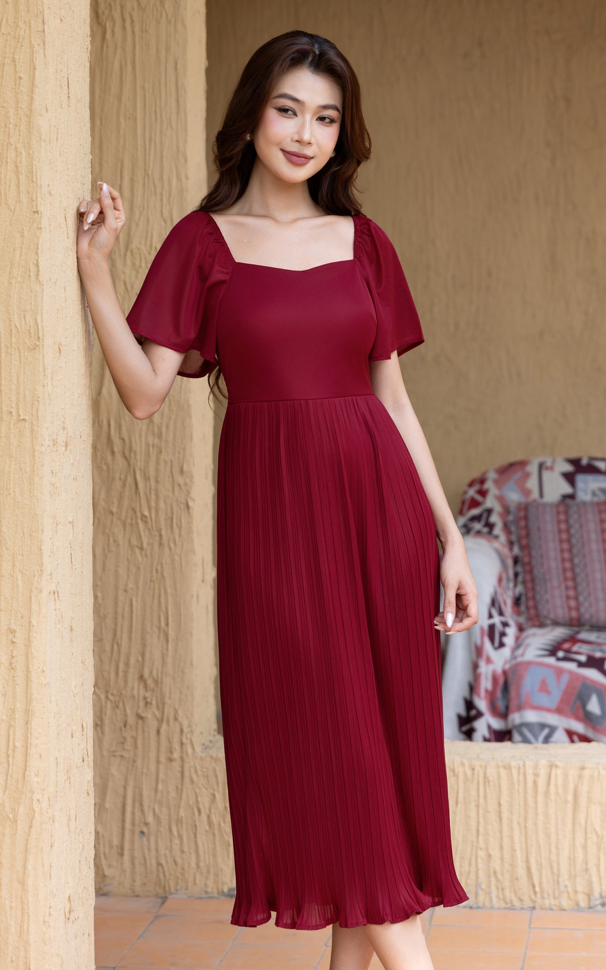 Celestial Pleated Dress