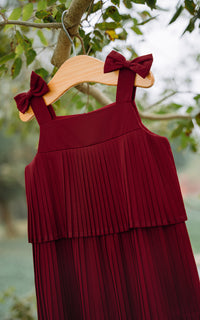 Celestial Pleated Girl Dress