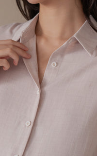 Dannah Nursing Lounge Top in Oat