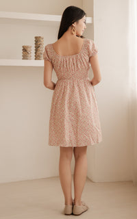 Dorothy Floral Nursing Dress in Red