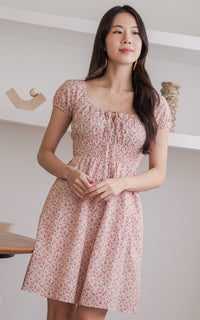 Dorothy Floral Nursing Dress in Red