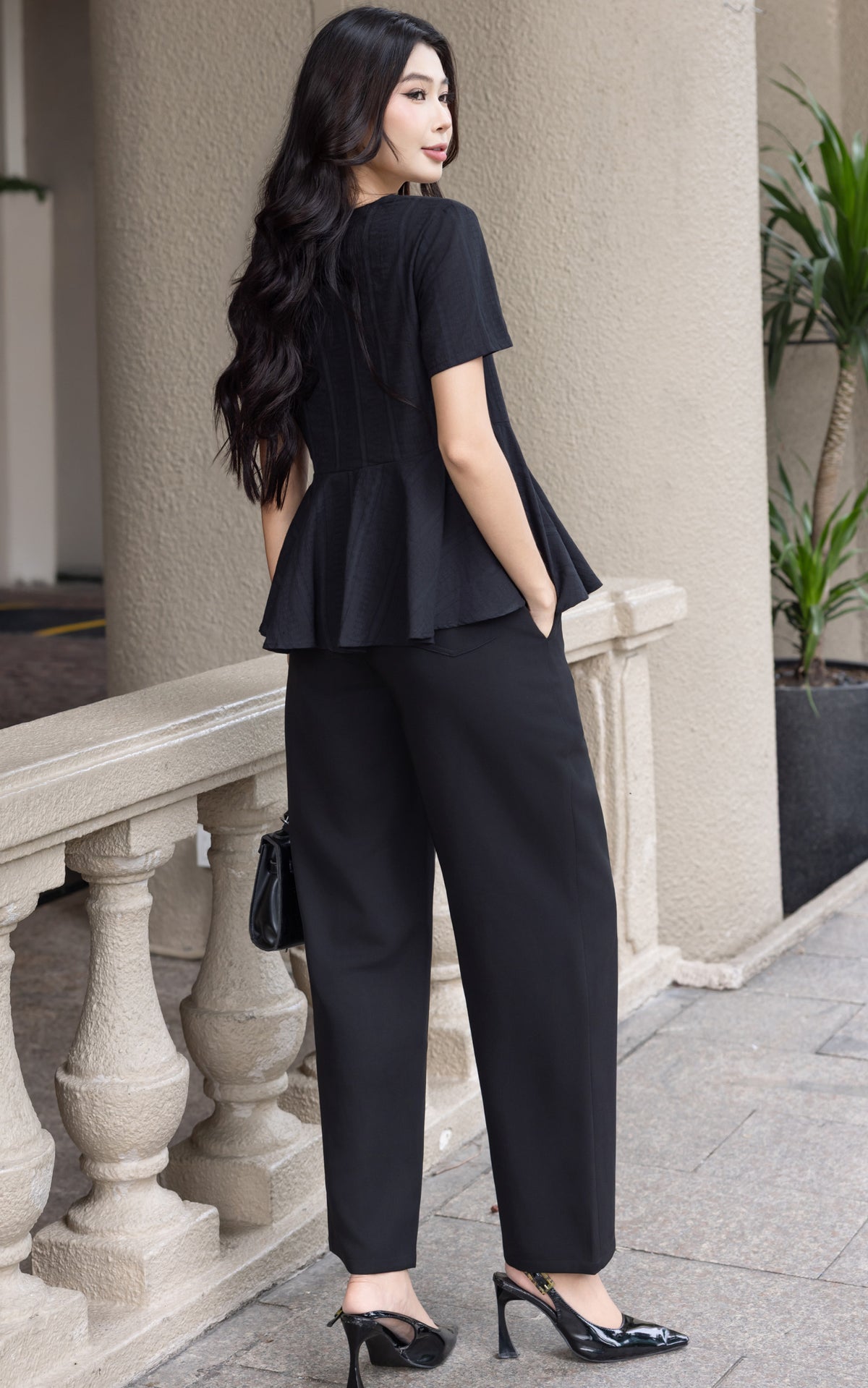 Dream Maternity Work Pants in Black