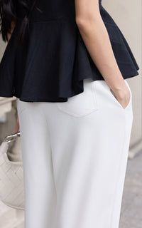 Dream Maternity Work Pants in Cream