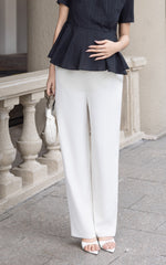 Dream Maternity Work Pants in Cream