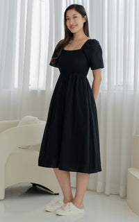 Eden Lines Nursing Dress in Black