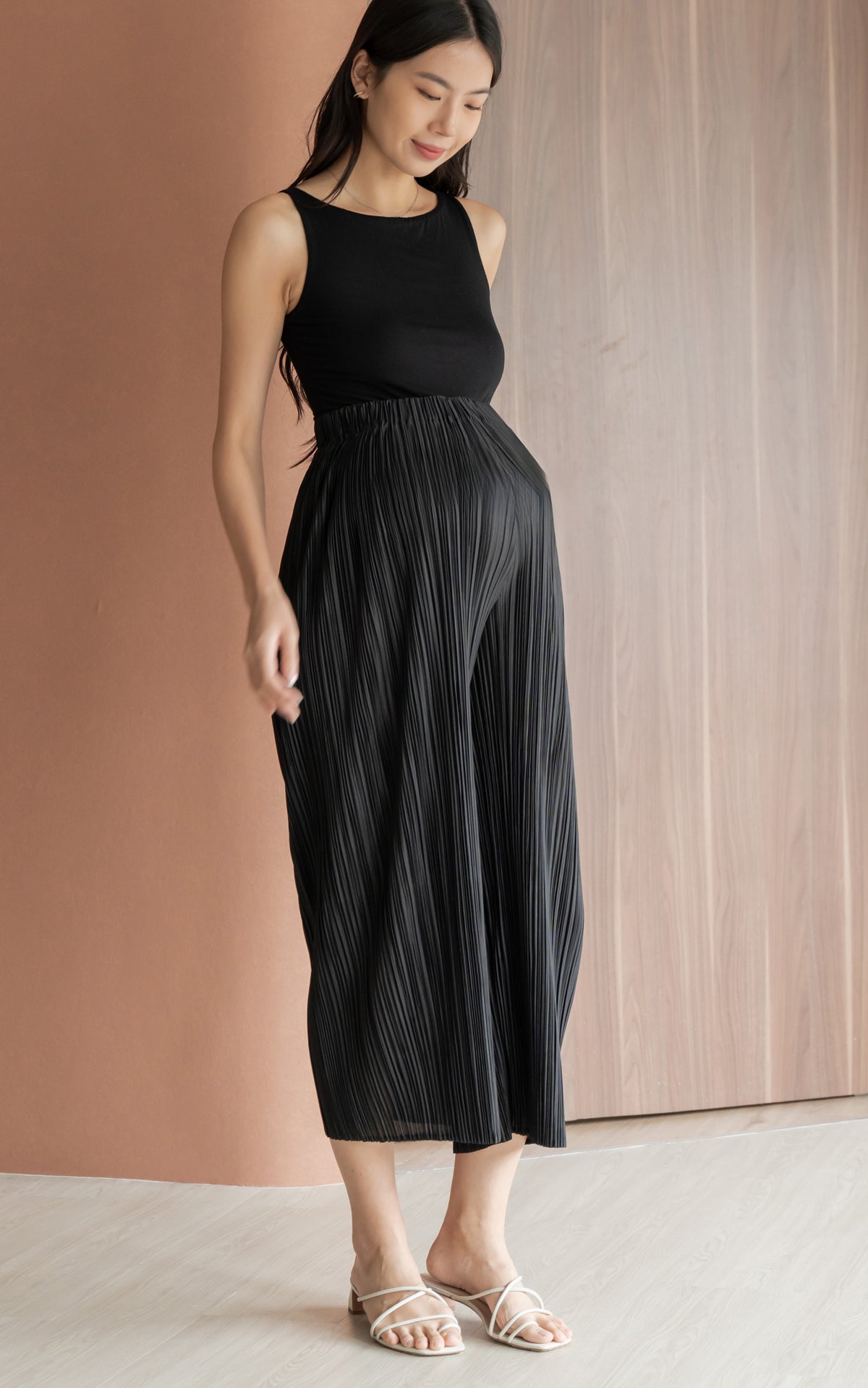 [BACKORDER] Elaina Pleated Maternity Pants