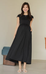 Elianna Nursing Dress in Black