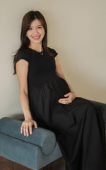 Elianna Nursing Dress in Black
