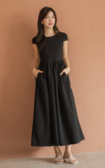 Elianna Nursing Dress in Black