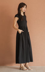 Elianna Nursing Dress in Black
