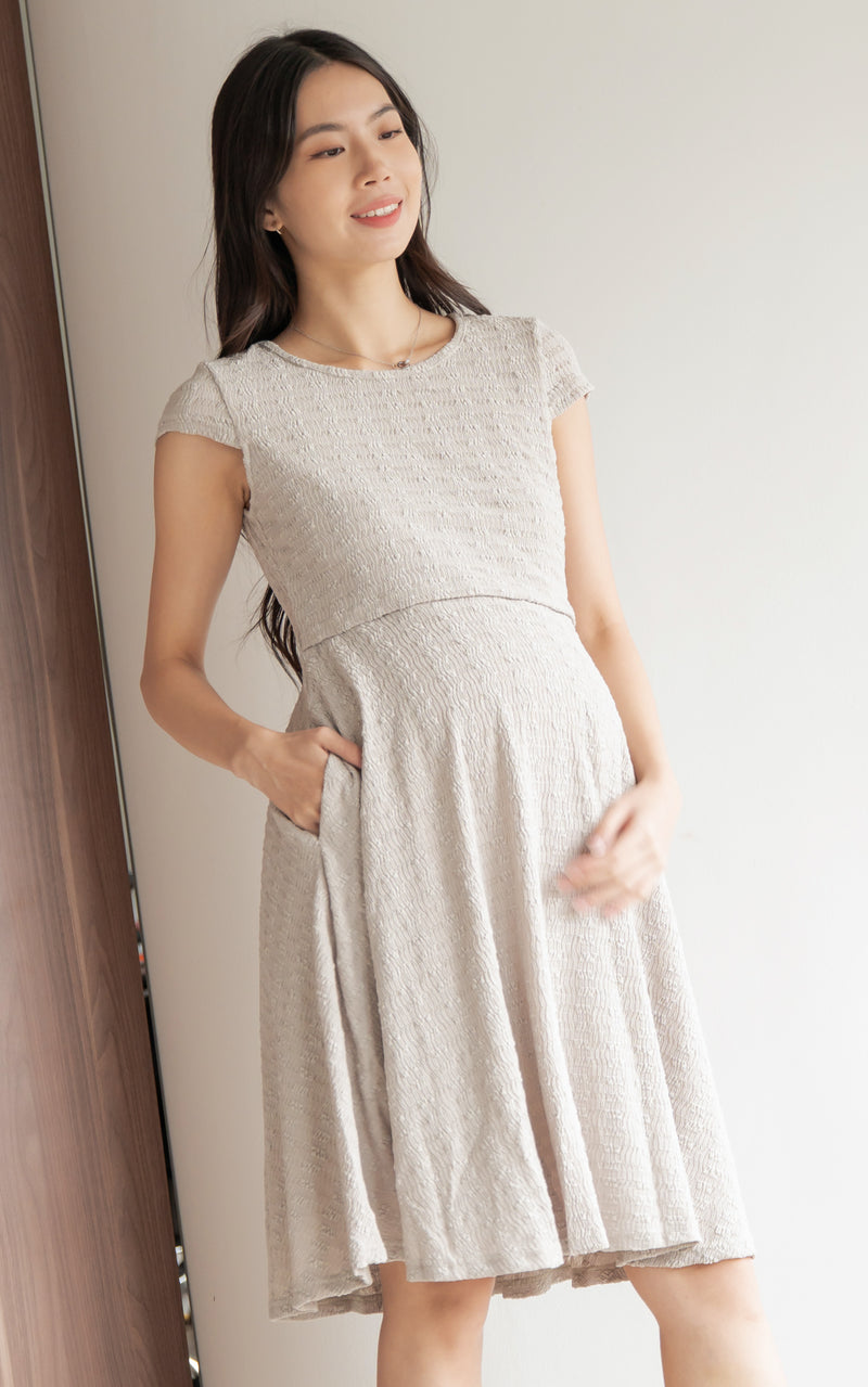 Elise Skater Textured Dress