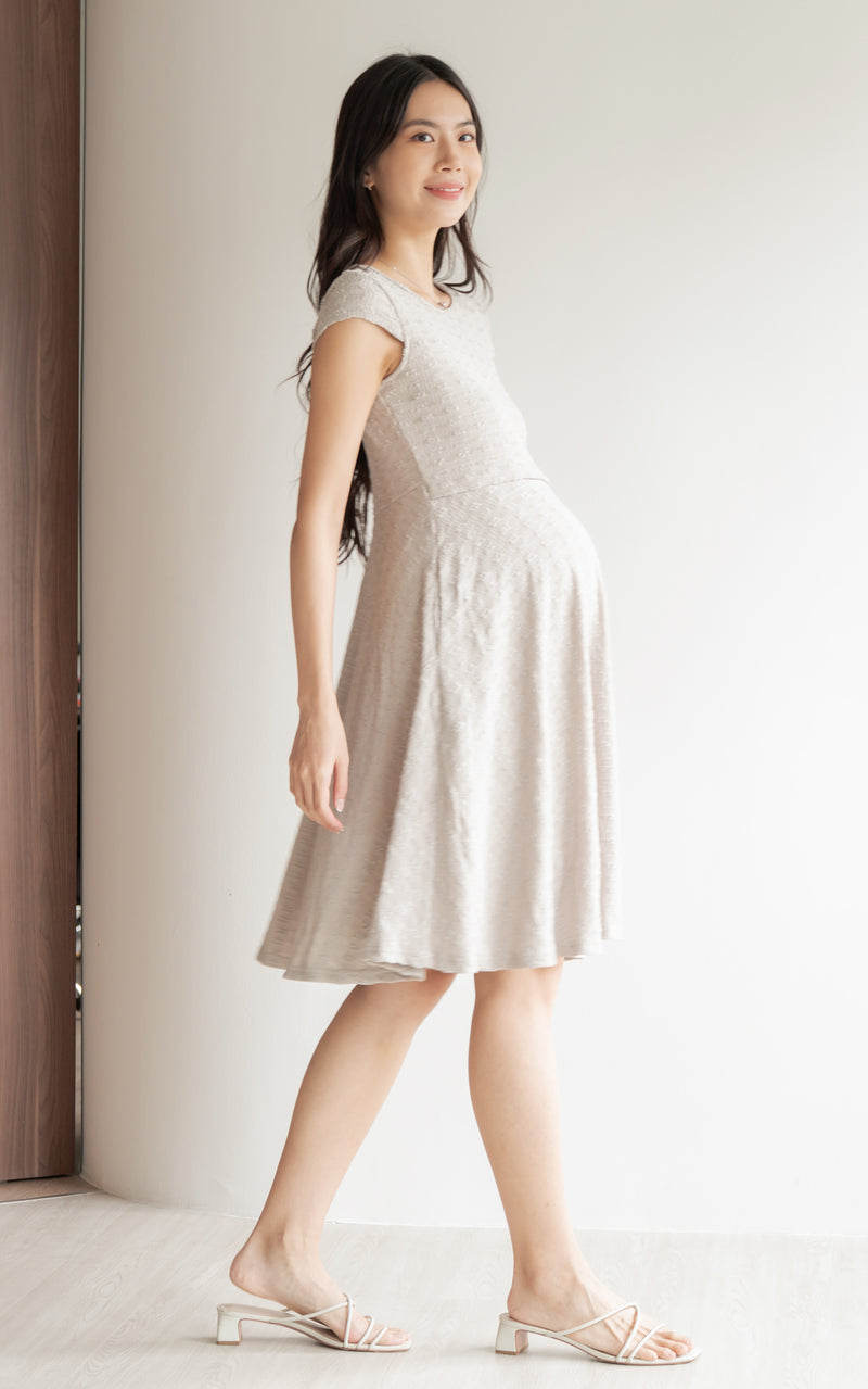 Elise Skater Textured Dress