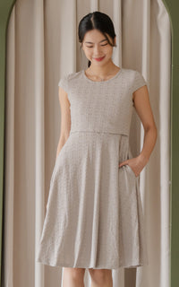 Elise Skater Textured Dress